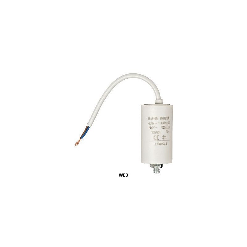 Condensatore 16.0uf / 450 V + cavo