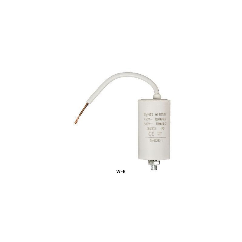 Condensatore 12.0uf / 450 V + cavo