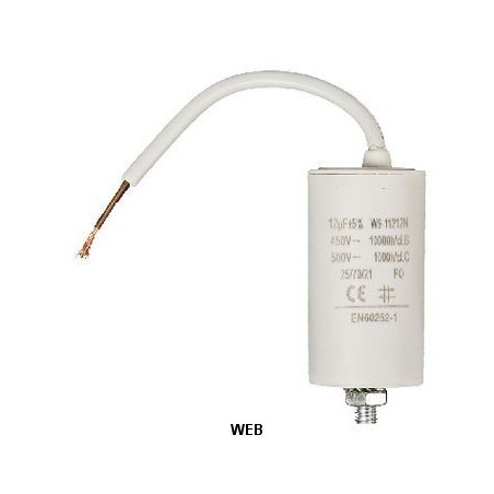 Condensatore 12.0uf / 450 V + cavo