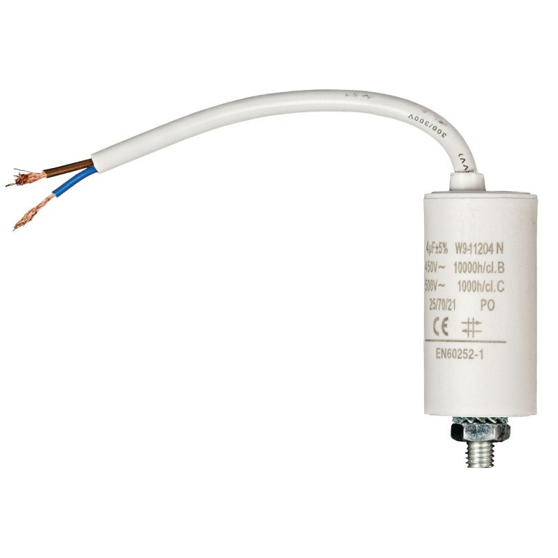 Condensatore 4,0 µF 450V con cavo