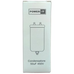 Condensatore 50uF 450V con terminale M8