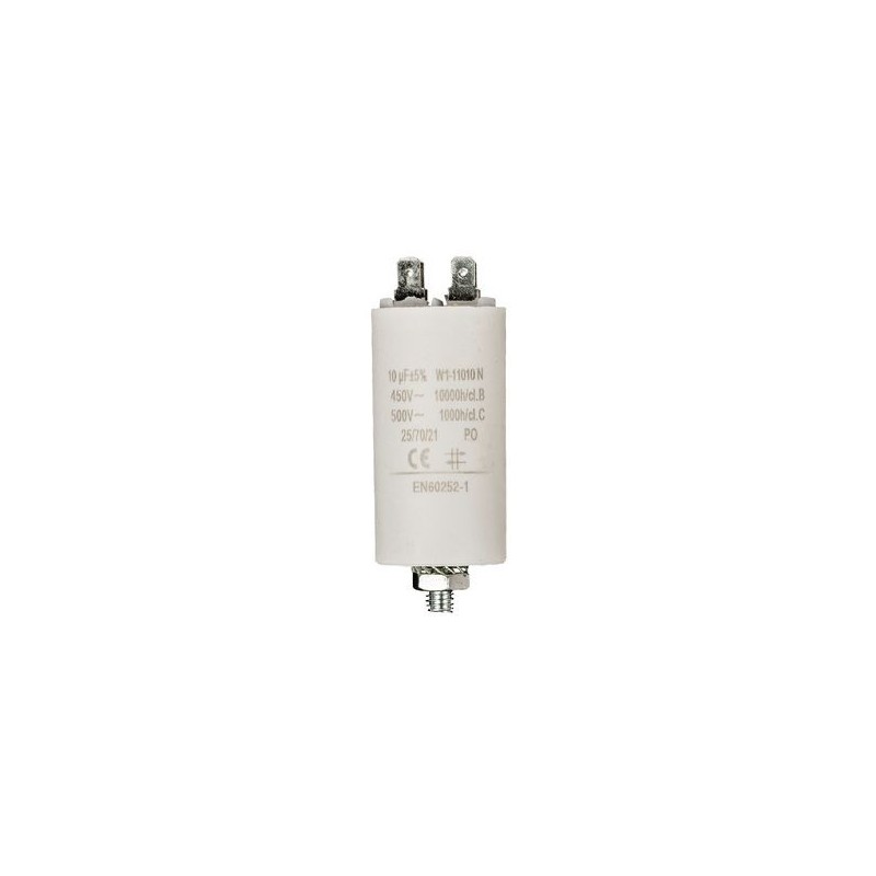 Condensatore 10uF 450V con terminale M8