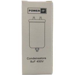Condensatore 8uF 450V con terminale M8