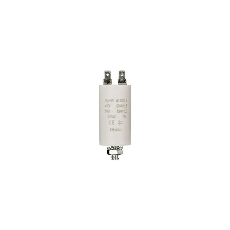 Condensatore 2.5uF 450V con terminale M8