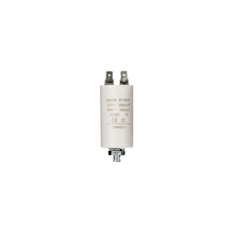 Condensatore 4.5uF 450V con terminale M8