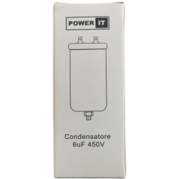 Condensatore 6uF 450V con terminale M8