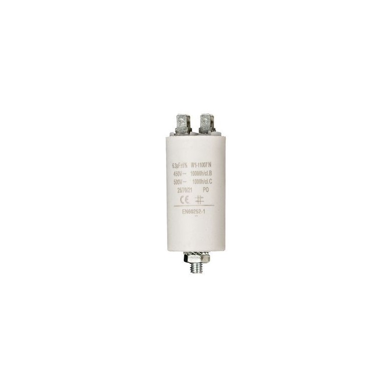 Condensatore 6.3uF 450V con terminale M8