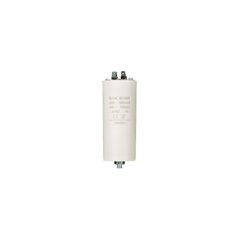 Condensatore 60uF 450V con terminale M8