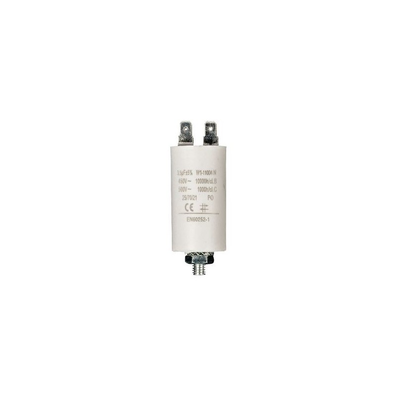 Condensatore 3.5uF 450V con terminale M8