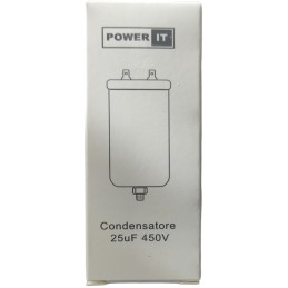 Condensatore 25uF 450V con terminale M8