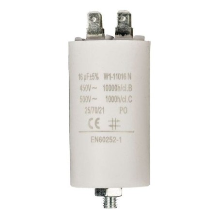 Condensatore 16uF 450V con terminale M8