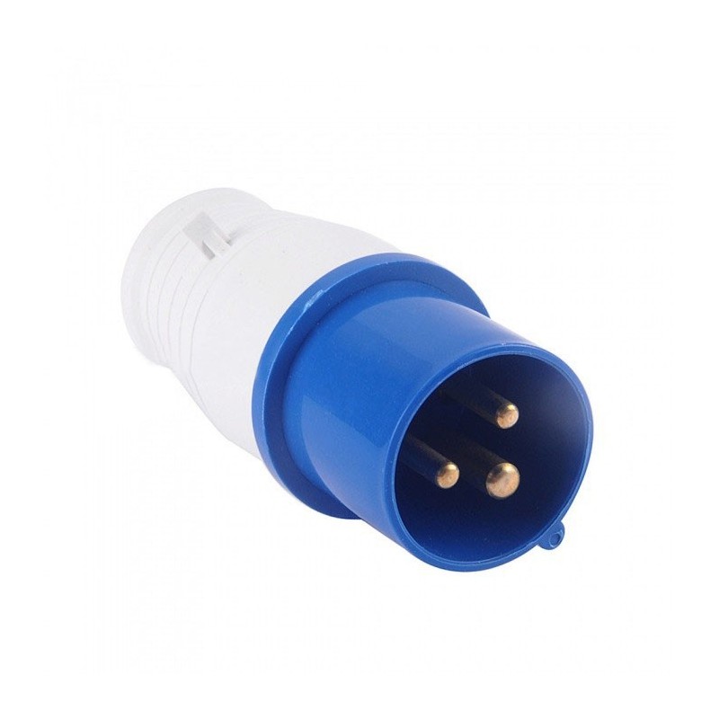 Spina volante industriale 220-250V IP44 3 poli - 2P+T 16A