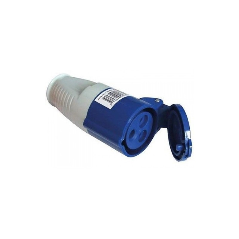 Presa volante industriale 220-250V IP44 3 poli - 2P+T 32A