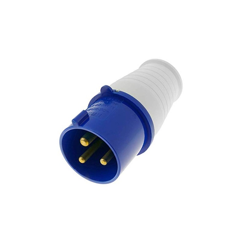 Spina volante industriale 220-250V IP44 3 poli - 2P+T 32A