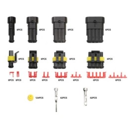 Kit 352 pezzi connettori elettrici 1/2/3/4 Pin
