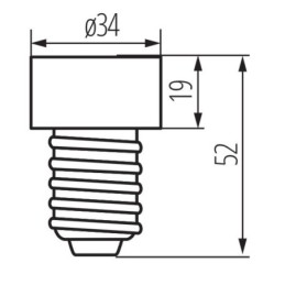 Adattatore per lampadine HLDR E27/GU10 Kanlux