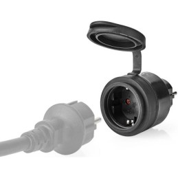 Presa Schuko Wi-Fi 10A 2500W massimo IP44 nera Nedis