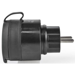 Presa Schuko Wi-Fi 10A 2500W massimo IP44 nera Nedis