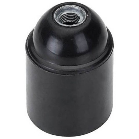 Portalampada E27 nero in bachelite Vito