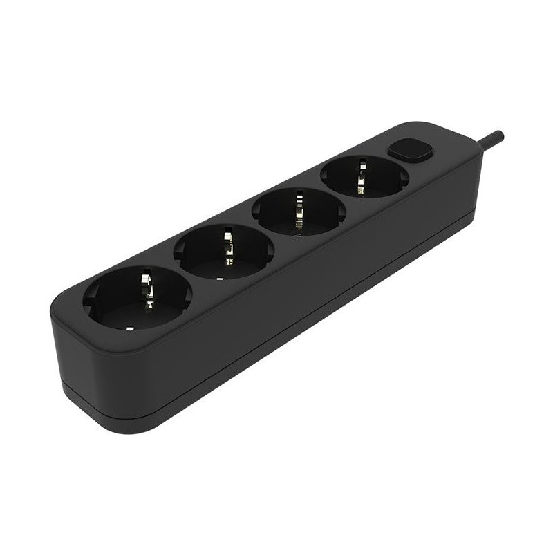 Multipresa schuko con interruttore 4 posti