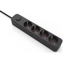 Multipresa schuko con interruttore 4 posti