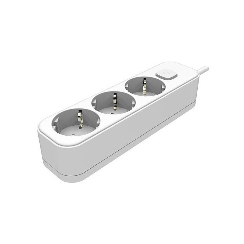 Multipresa schuko con interruttore 3 posti