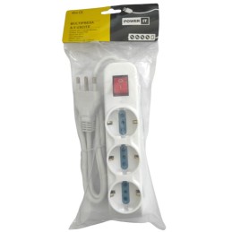 Multipresa 9 posizioni con 3 schuko e 6 bipasso con interruttore