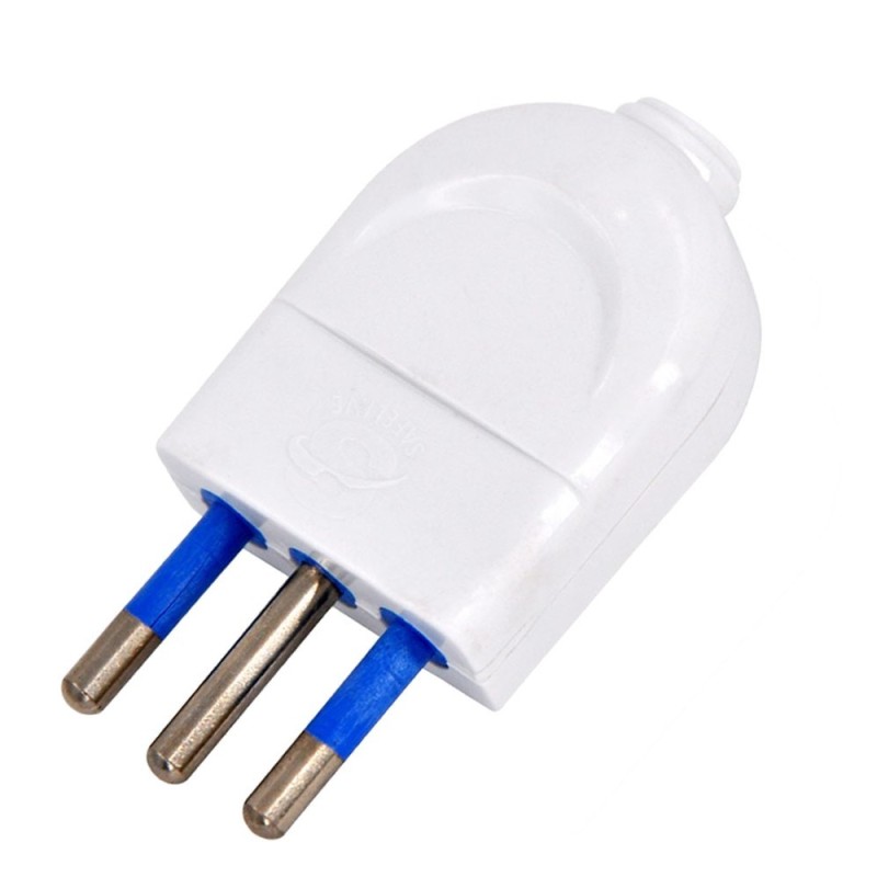 Spina semplice 2P+T 10A