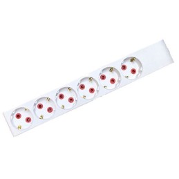 Multipresa Schuko senza cavo 6 posti bianca