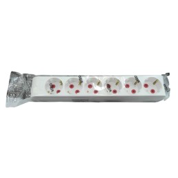 Multipresa Schuko senza cavo 6 posti bianca