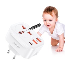 Adattatore da viaggio con prese USB 3.4A JB074