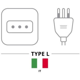 Multipresa 6 posti Schuko con interruttori