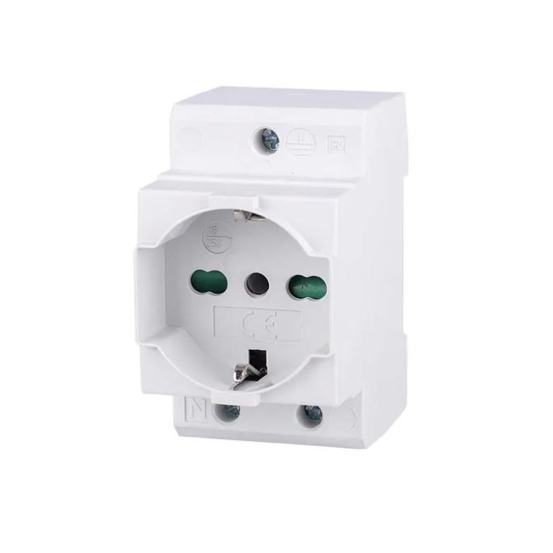 Presa Schuko per quadro elettrico 16A 250V Bipasso + Terra