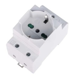 Presa Schuko per quadro elettrico 16A 250V Bipasso + Terra
