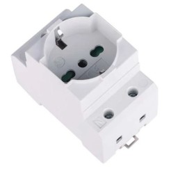 Presa Schuko per quadro elettrico 16A 250V Bipasso + Terra