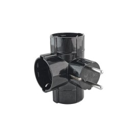Presa tripla Schuko 16A 3680W max