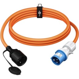 Cavo adattatore CEE Schuko 5m per camper 16A IP44