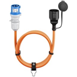 Cavo adattatore CEE Schuko 5m per camper 16A IP44