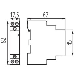 Contattore modulare 230V 8.5-25A 1.4-5kW KMC-25-20