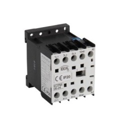Contattore di potenza mini AC-3 6A bobina 24V AC