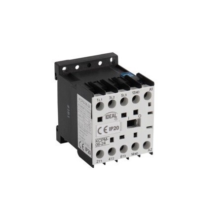 Contattore di potenza mini AC-3 6A bobina 24V AC
