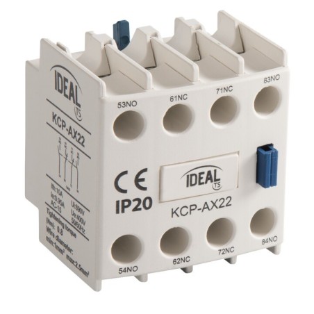 Blocco di contatti ausiliari per contattori di potenza KCP-AX – 2NO + 2NC