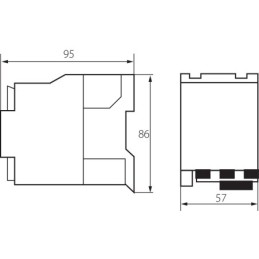 Contattore di potenza 25A AC-3 bobina 230V AC