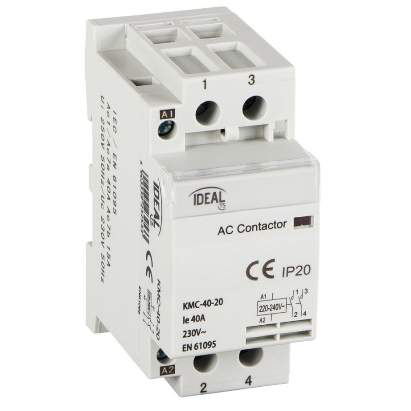 Contattore modulare  40A 230V AC 2NO
