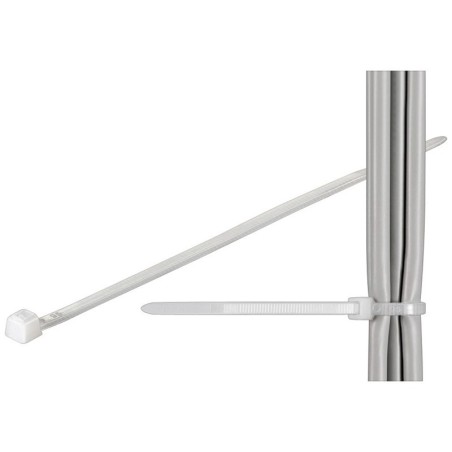 Fascette Fermacavi Autobloccanti 350x4.8mm in Nylon 100pz Bianco