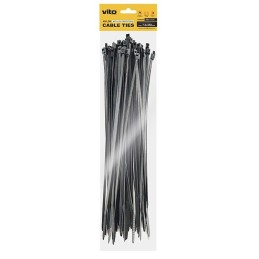 Fascette fermacavi autobloccanti nere 3.6x300mm - 100 pezzi