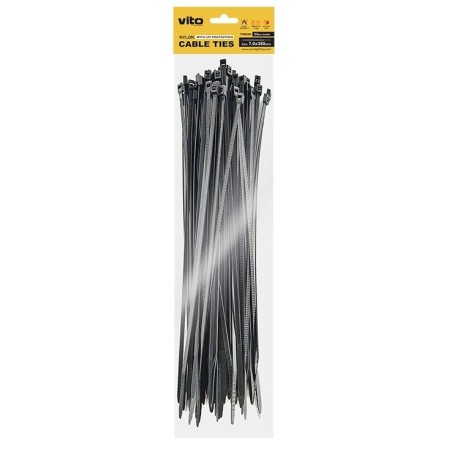 Fascette fermacavi autobloccanti nere 3.6x300mm - 100 pezzi