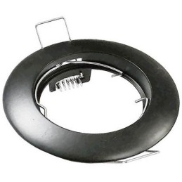 Supporto per faretto GU10  da incasso Φ80mm nero