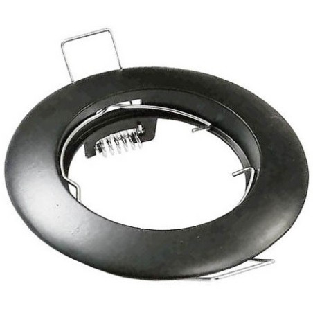 Supporto per faretto GU10  da incasso Φ80mm nero