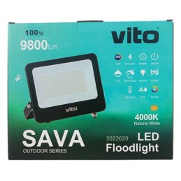 Faretto LED SAVA 100W 9800Lm 4000K IP65 luce naturale VITO